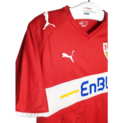 Puma Original signiertes Retro-Vintage-Fußballtrikot des VfB Stuttgart 2009/10