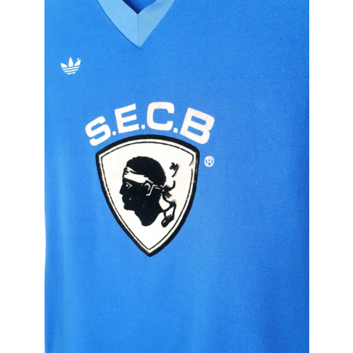 Adidas Origineel retro vintage voetbalshirt SC Bastia 1977/78