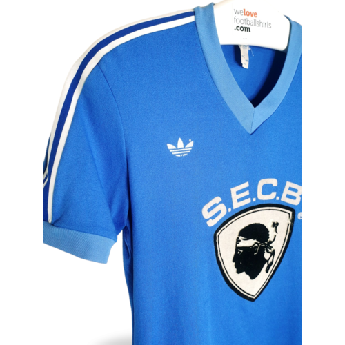 Adidas Origineel retro vintage voetbalshirt SC Bastia 1977/78