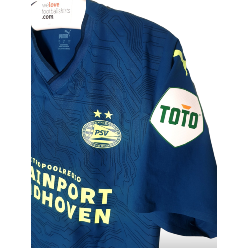 Puma Origineel Puma Matchworn en gesigneerd voetbalshirt PSV Eindhoven 2023/24