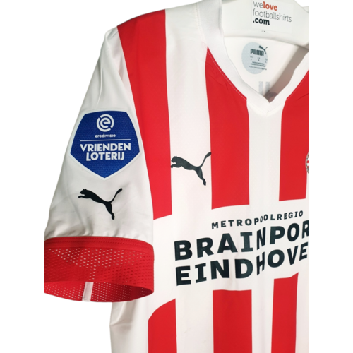 Puma Original Puma Matchworn und signiertes Fußballtrikot PSV Eindhoven 2022/23