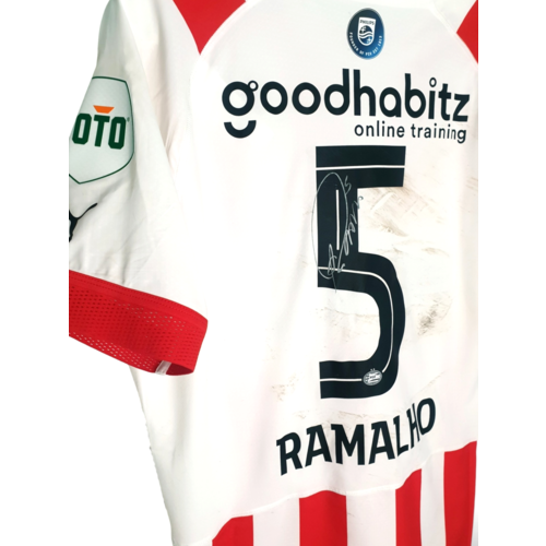 Puma Origineel Puma Matchworn en gesigneerd voetbalshirt PSV Eindhoven 2022/23