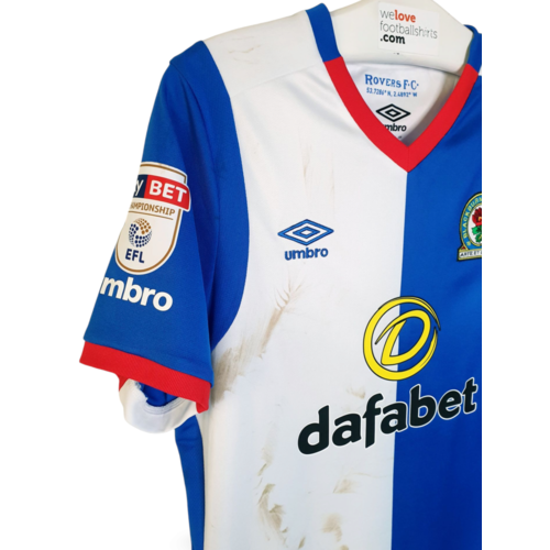 Umbro Original Umbro Matchworn Football Shirt Blackburn Rovers F.C. 2016/17
