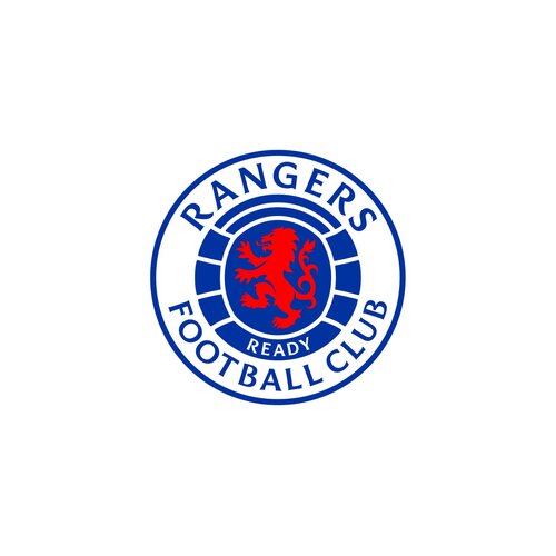 A large selection of football shirts from Rangers FC