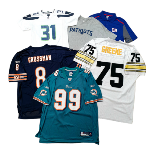A wide range of vintage NFL Football shirts