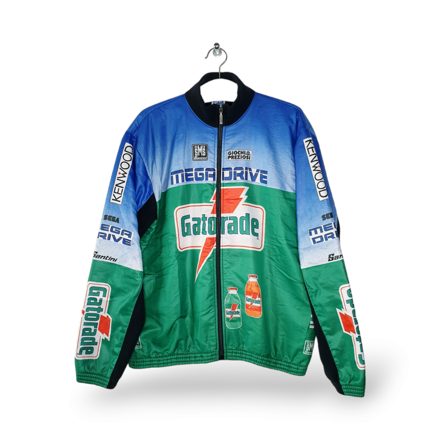 Veste Maillot Cycliste Homme SMS Santini, Club MMA Evron Bais, Blanc, Taille XXL