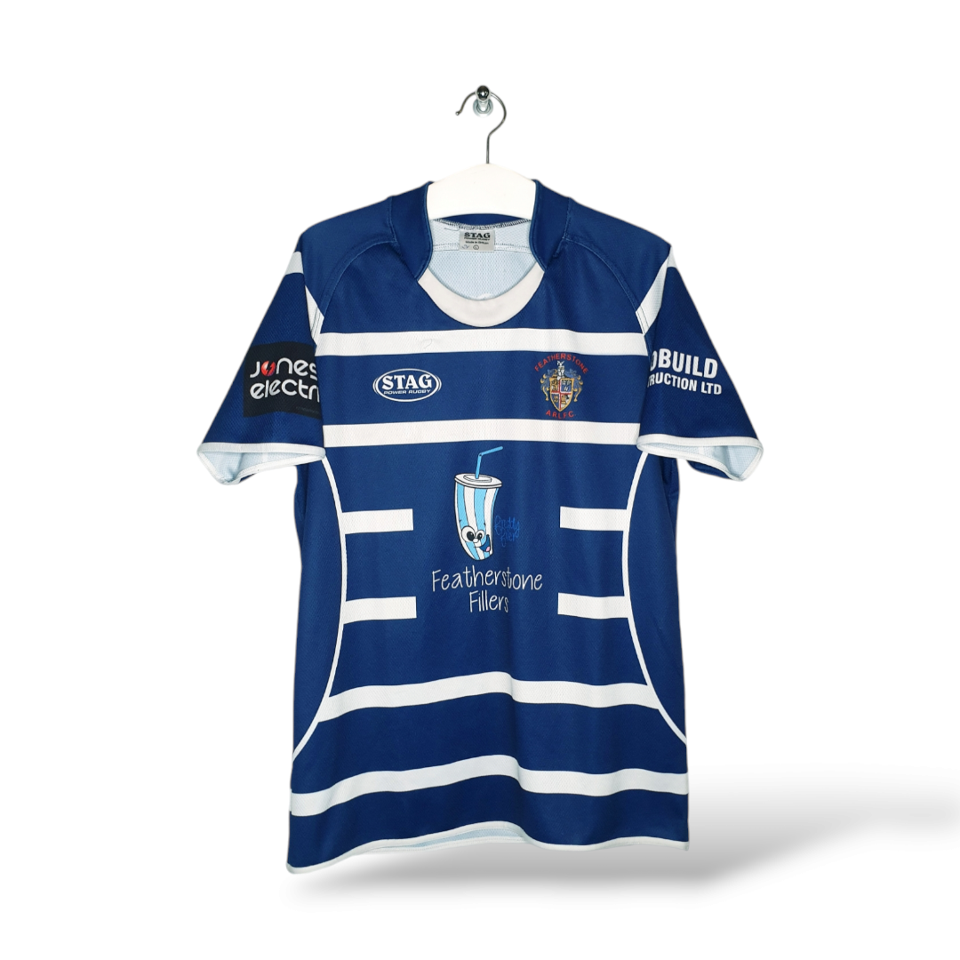 STAG RUGBY - Maillot Rugby Vintage Homme, N°15, Bleu Blanc Rouge, Taille 44