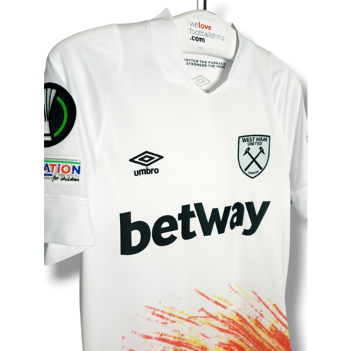 Umbro Origineel retro vintage voetbalshirt West Ham United 2022/23