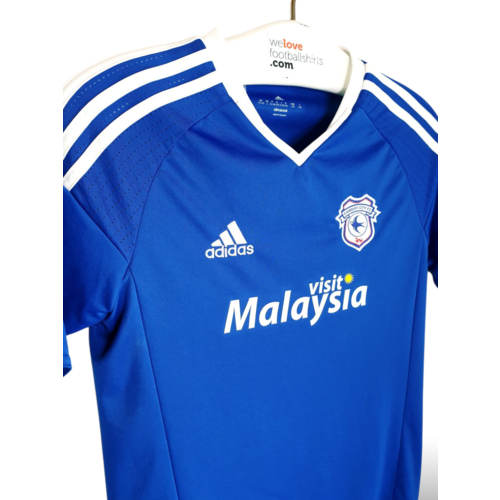 Adidas Original retro vintage football shirt Cardiff City F.C. 2016/17