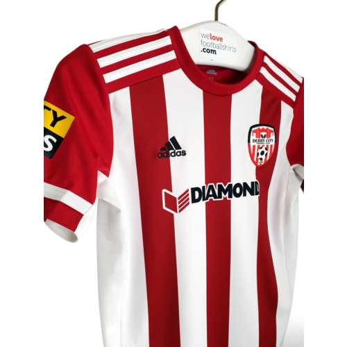 Adidas Origineel retro vintage voetbalshirt Derry City F.C. 2020/21