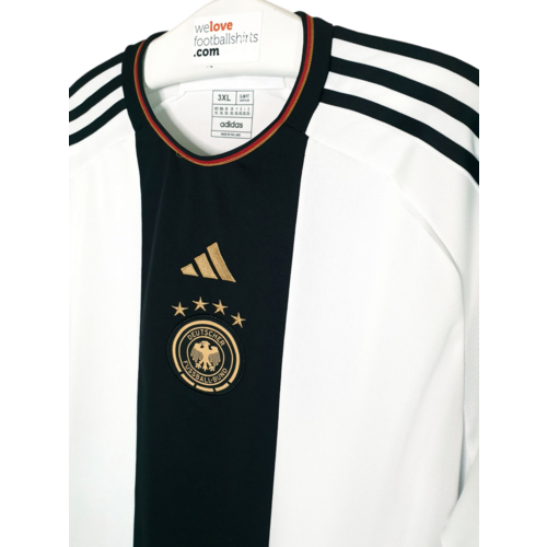 Adidas Original Retro-Vintage-Fußballtrikot Deutschland WM 2022