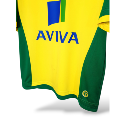 Errea Original Errea Matchworn and signed Norwich City F.C. 2013/14 football shirt