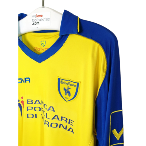 Givova Original Givova Matchworn-Fußballtrikot Chievo Verona 2009/10