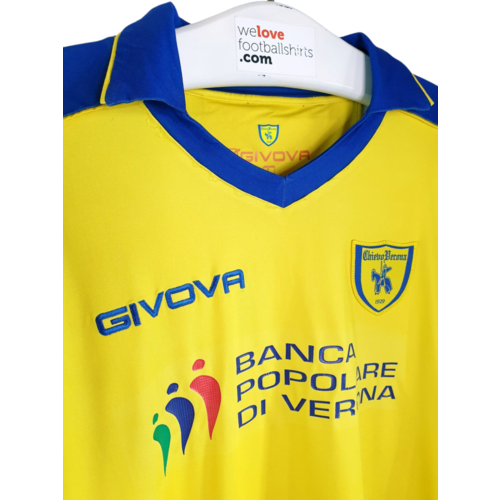 Givova Original Givova Matchworn-Fußballtrikot Chievo Verona 2009/10