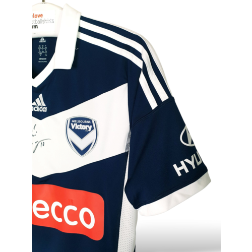Adidas Origineel Adidas gesigneerd voetbalshirt Melbourne Victory FC 2013/14