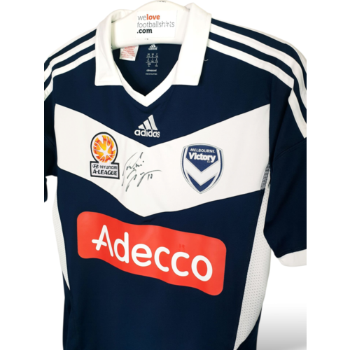 Adidas Origineel Adidas gesigneerd voetbalshirt Melbourne Victory FC 2013/14