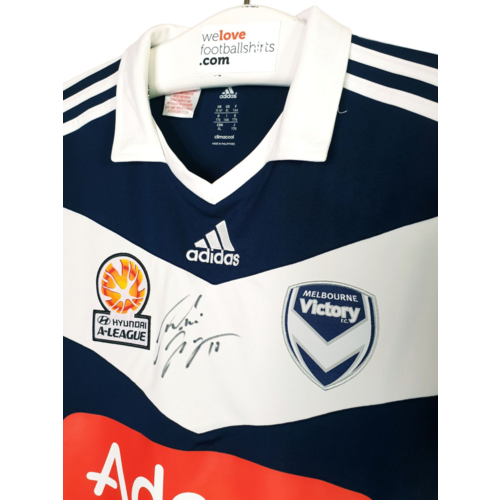 Adidas Origineel Adidas gesigneerd voetbalshirt Melbourne Victory FC 2013/14