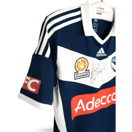 Adidas Origineel Adidas gesigneerd voetbalshirt Melbourne Victory FC 2013/14