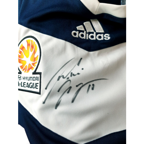 Adidas Origineel Adidas gesigneerd voetbalshirt Melbourne Victory FC 2013/14