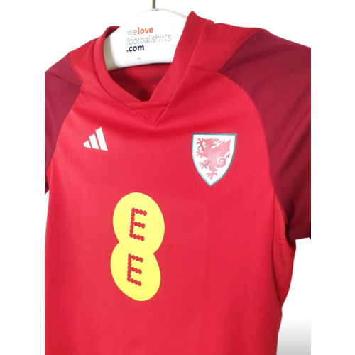 Adidas Original Retro-Vintage-Fußballtrikot Wales 2022/23