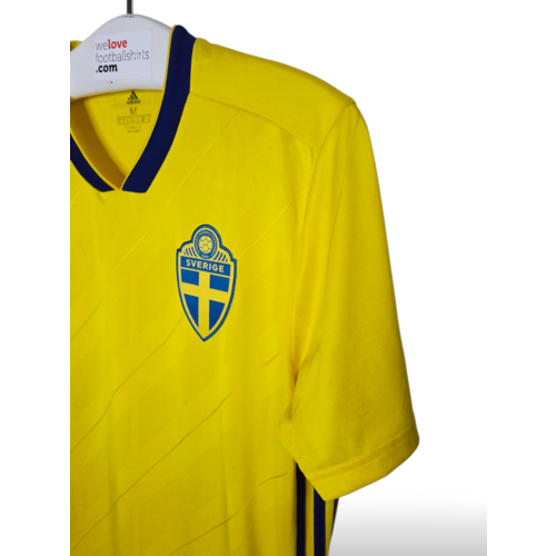 Adidas Original Retro-Vintage-Fußballtrikot Schweden Weltmeisterschaft 2018