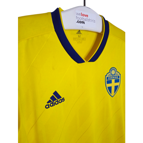 Adidas Original Retro-Vintage-Fußballtrikot Schweden Weltmeisterschaft 2018