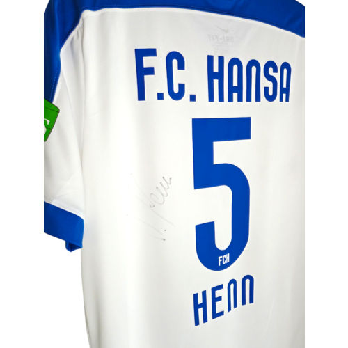 Nike Original Von Nike getragenes und signiertes Fußballtrikot von Hansa Rostock 2016/17