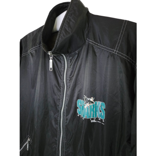 Chalk Line Original Chalk Line/ Locker Line NHL Vintage Jacke San Jose Sharks 1993 Chalk Line Original Chalk Line/ Locker Line NHL Vintage Jacke San Jose Sharks 1993