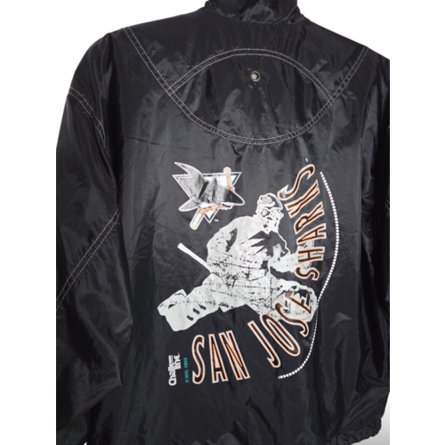 Chalk Line Original Chalk Line/ Locker Line NHL Vintage Jacke San Jose Sharks 1993 Chalk Line Original Chalk Line/ Locker Line NHL Vintage Jacke San Jose Sharks 1993