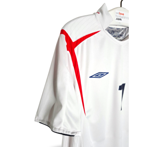 Umbro Originelles Retro-Vintage-Fußballtrikot England Fußball-Weltmeisterschaft 2006