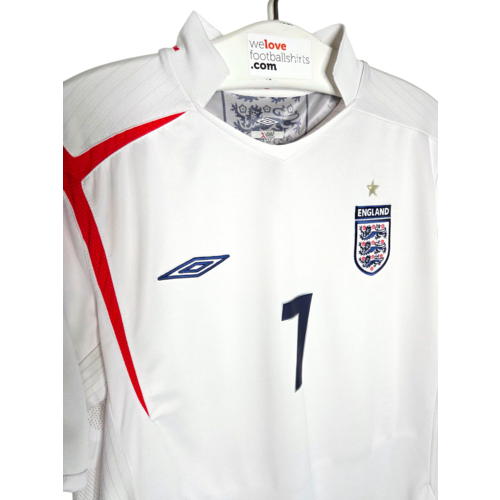 Umbro Originelles Retro-Vintage-Fußballtrikot England Fußball-Weltmeisterschaft 2006