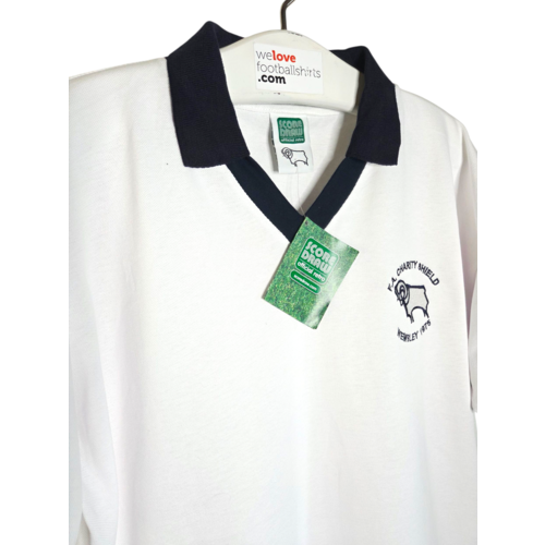 Score Draw Originelles Retro-Vintage-Fußballtrikot Derby County F.C. 1975