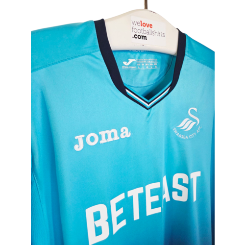 Joma Originelles Retro-Vintage-Fußballtrikot Swansea City 2016/17