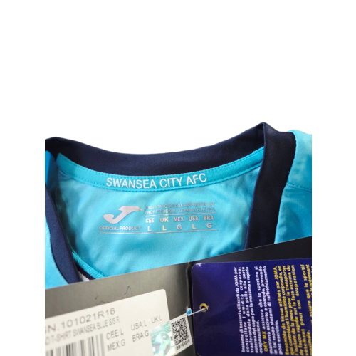 Joma Originelles Retro-Vintage-Fußballtrikot Swansea City 2016/17