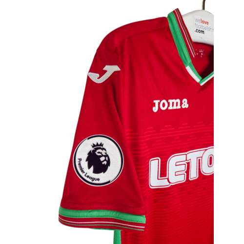 Joma Origineel retro vintage voetbalshirt Swansea City 2017/18
