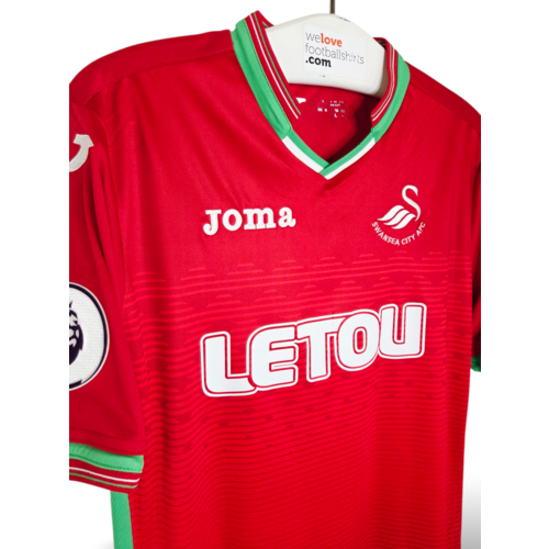 Joma Origineel retro vintage voetbalshirt Swansea City 2017/18
