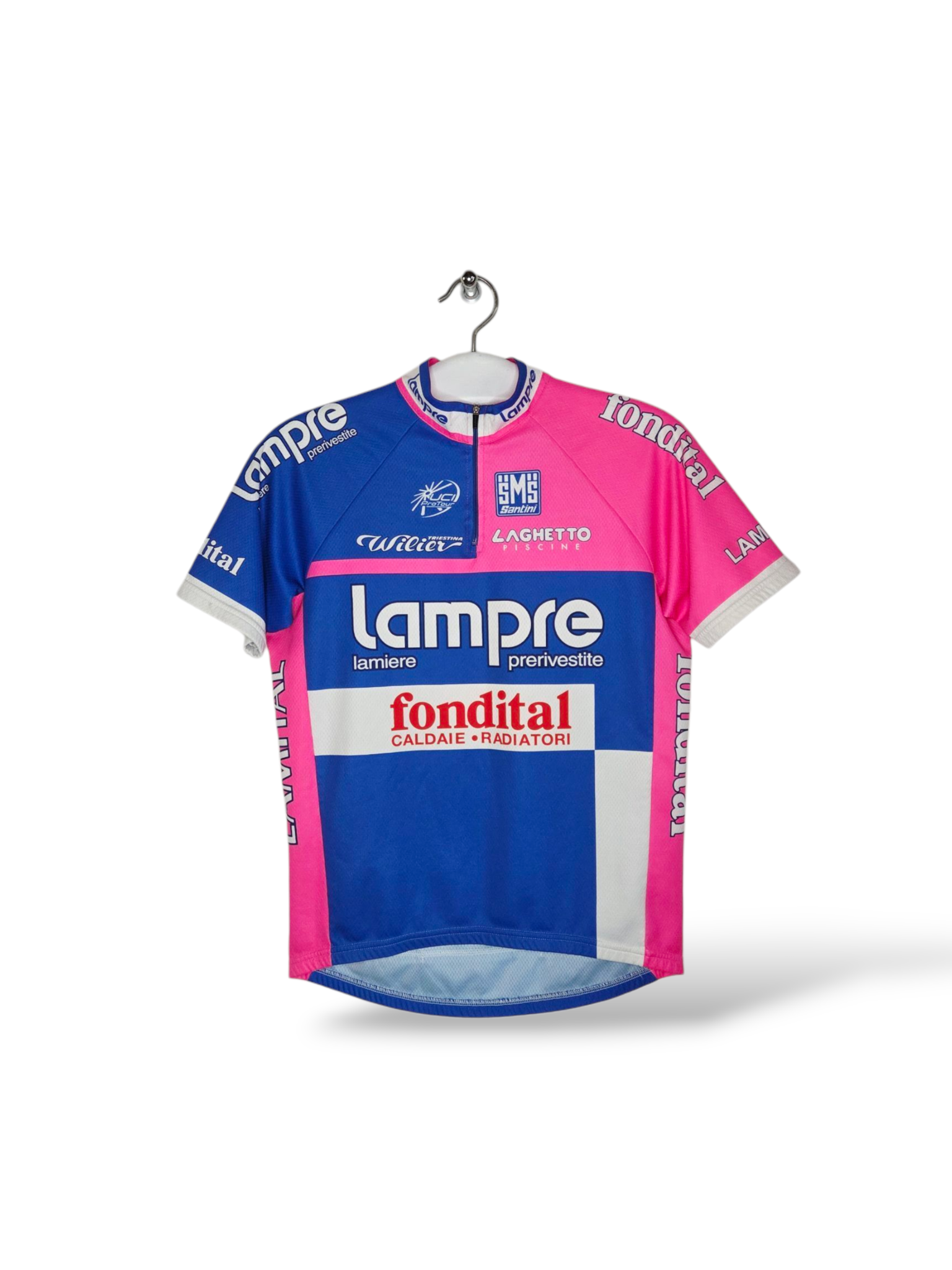Maillot Cycliste Vintage SNAC E.C. MAYENNE Noret (années 70) - Bleu - Taille L - France