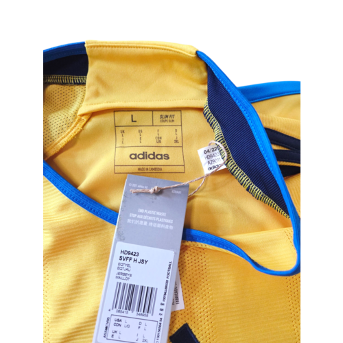 Adidas Originelles Retro-Vintage-Fußballtrikot Schweden 2022/23 Adidas Originelles Retro-Vintage-Fußballtrikot Schweden 2022/23