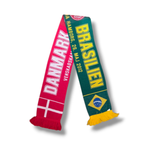 Fußballschal Dänemark - Brasilien