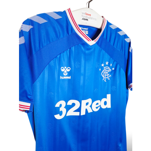 Hummel Originelles Retro-Vintage-Fußballtrikot Rangers FC 2019/20 Hummel Originelles Retro-Vintage-Fußballtrikot Rangers FC 2019/20