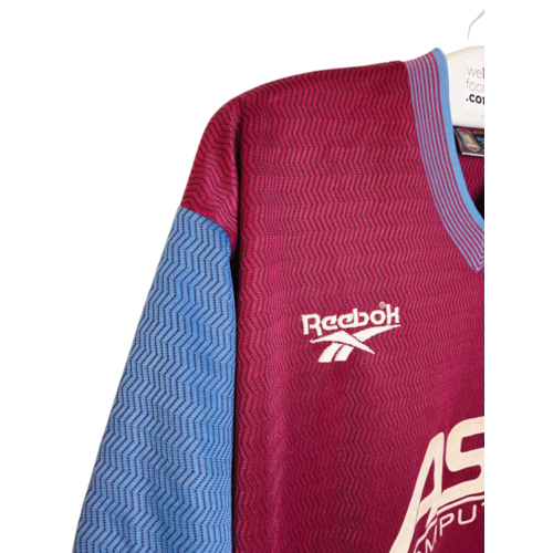 Reebok Originelles Retro-Vintage-Fußballtrikot Aston Villa 1997/98