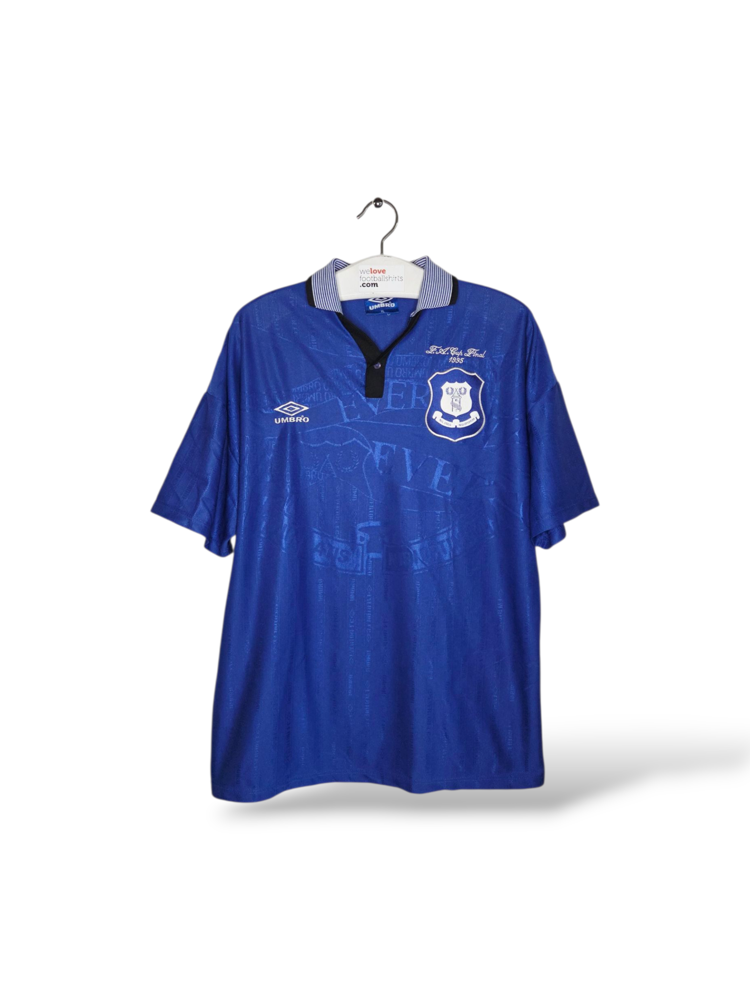 UMBROエバートンFC 95/96 ホーム XLサイズ 青タグ UMBROエバートンFC 95/96 ホーム XLサイズ 青タグ - メルカリ