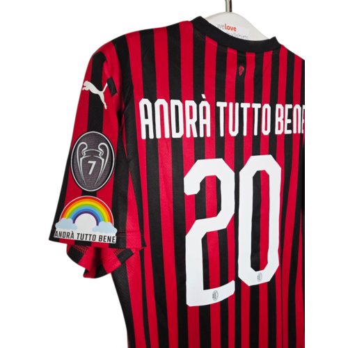 Puma Originelles Retro-Vintage-Fußballtrikot AC Mailand 2019/20
