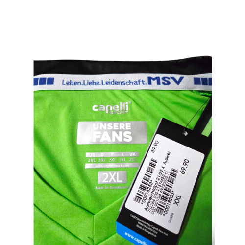 Capelli Sport Originelles Retro-Vintage-Fußballtrikot MSV Duisburg 2021/22