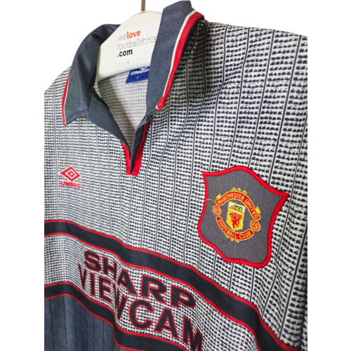 Umbro Originelles Retro-Vintage-Fußballtrikot Manchester United 1995/96