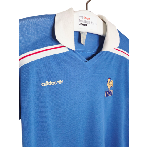Adidas Originelles Retro-Vintage-Fußballtrikot Frankreich 1985/86