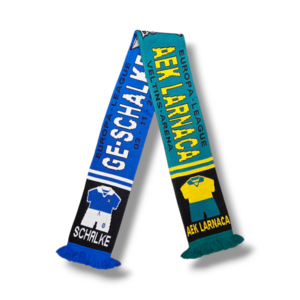 Football Scarf Schalke 04 - AEK Larnaca Football Scarf Schalke 04 - AEK Larnaca