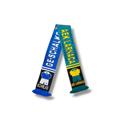 Football Scarf Schalke 04 - AEK Larnaca Football Scarf Schalke 04 - AEK Larnaca