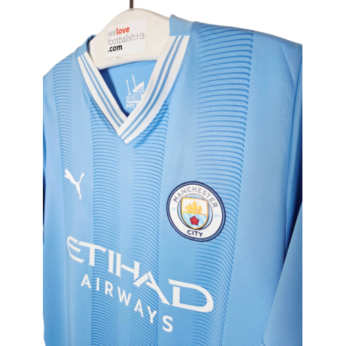 Puma Original retro vintage football shirt Manchester City 2023/24