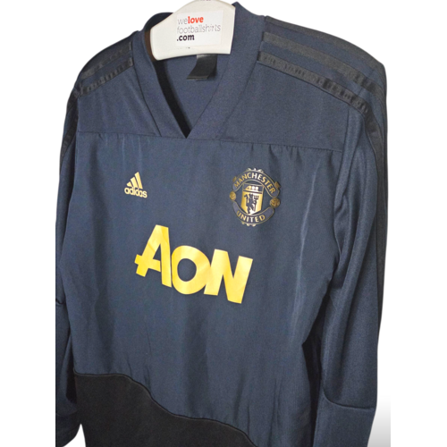 Adidas Origineel Vintage voetbal sweater Manchester United 2018/19 Adidas Origineel Vintage voetbal sweater Manchester United 2018/19
